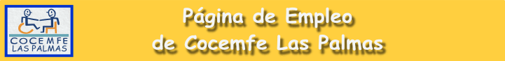 Título y Logo: Página de Empleo de Cocemfe Las Palmas 